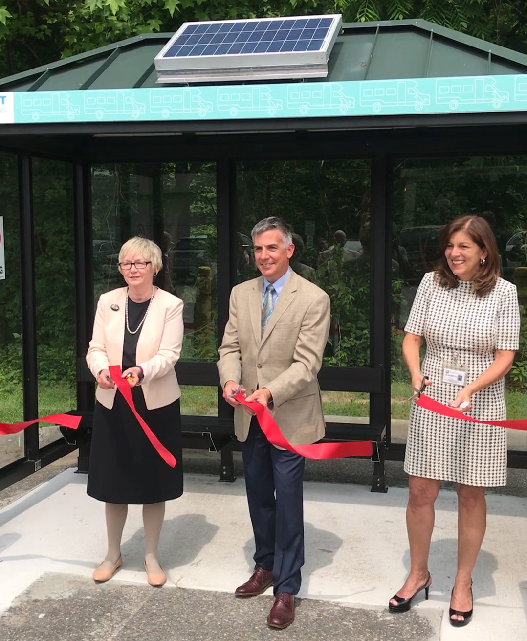 Ribbon Cutting Ceremony Bay Transit Bus Stop 6-15-2019