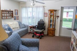 Bay Aging senior apartment living room