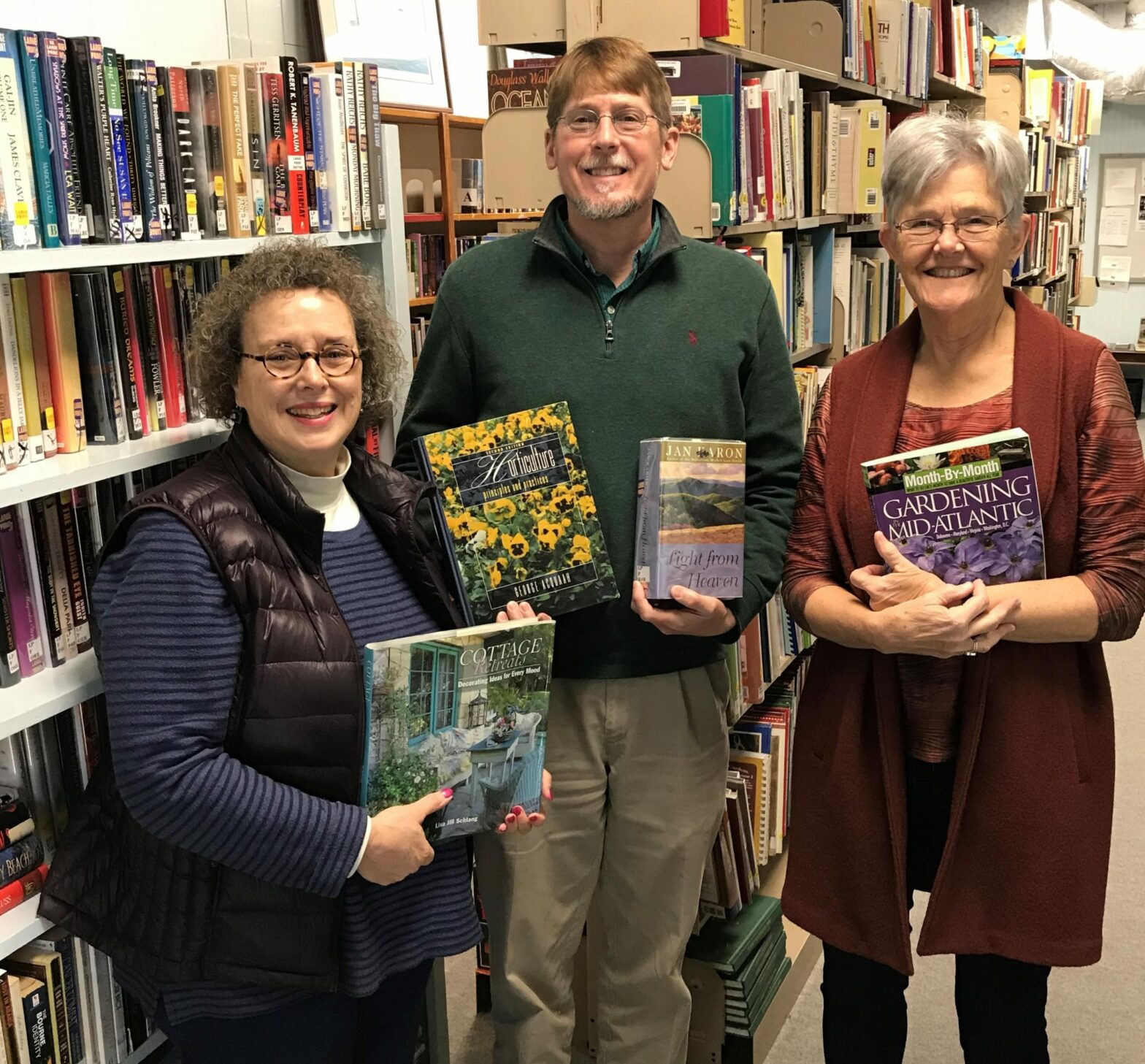 Mrs. Melissa MacKimm, Friends of the Deltaville Library’s President; Michael Norvell, Bay Aging’s Vice President of Development and Marketing; Mrs. Pat Anderson, Friends of the Deltaville Library’s Vice President.