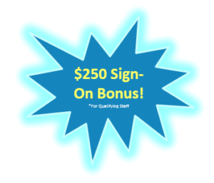 $250 sign on bonus