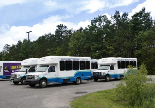 Parked Busses